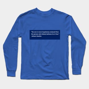 The Cultural Historian: Dr. RGST Goethe blue Long Sleeve T-Shirt